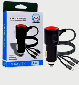 CAR CHARGER 3 In 1 Type-C Original Car Charger